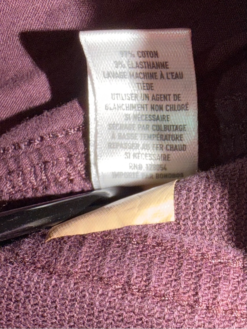 Bonobos Men’s Straight Fit Corduroy Pants 32x30 Burgundy Purple - Picture 5 of 7